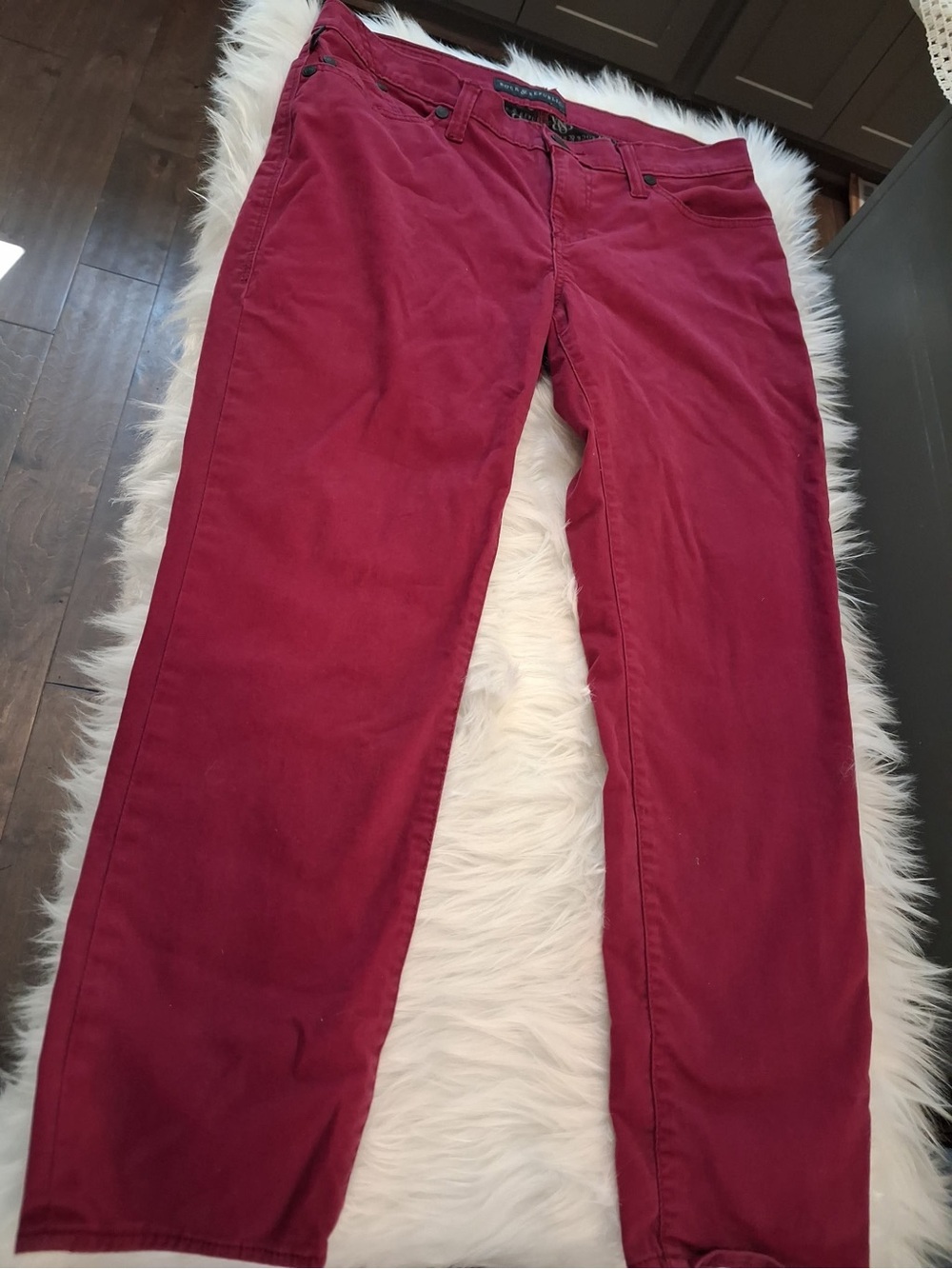 Rock & Republic Wine Red Jeans